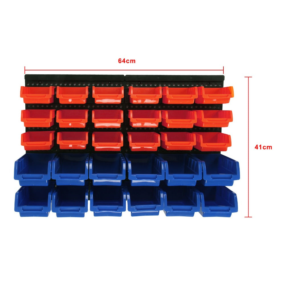 32pc Wall Mounted Storage